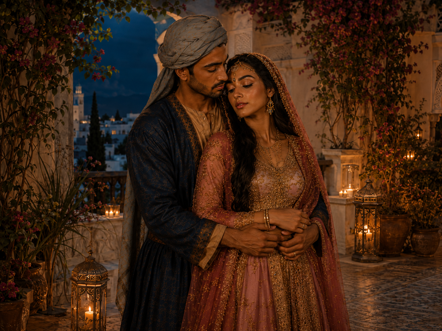 Abindarráez y Jarifa en la escena de la boda